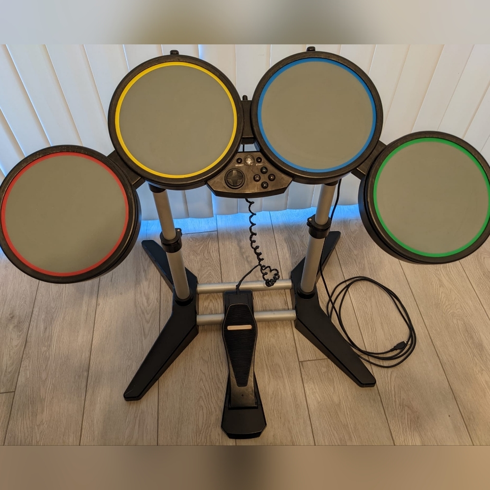 PlayStation Brand Rock Band Drum Set + foot pedal (for PS2)